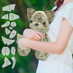 13pcs Fox Sewing Templates