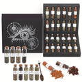 24pcs Dried Herbs 1 Crystal Spoon Kit