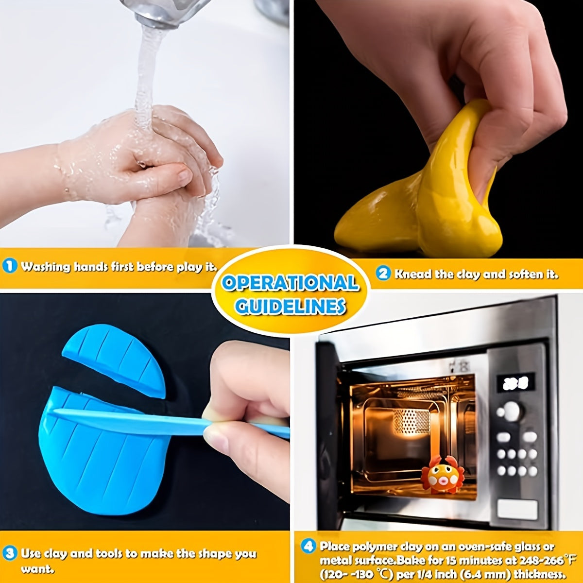 Polymer Clay Kit 36 Colors