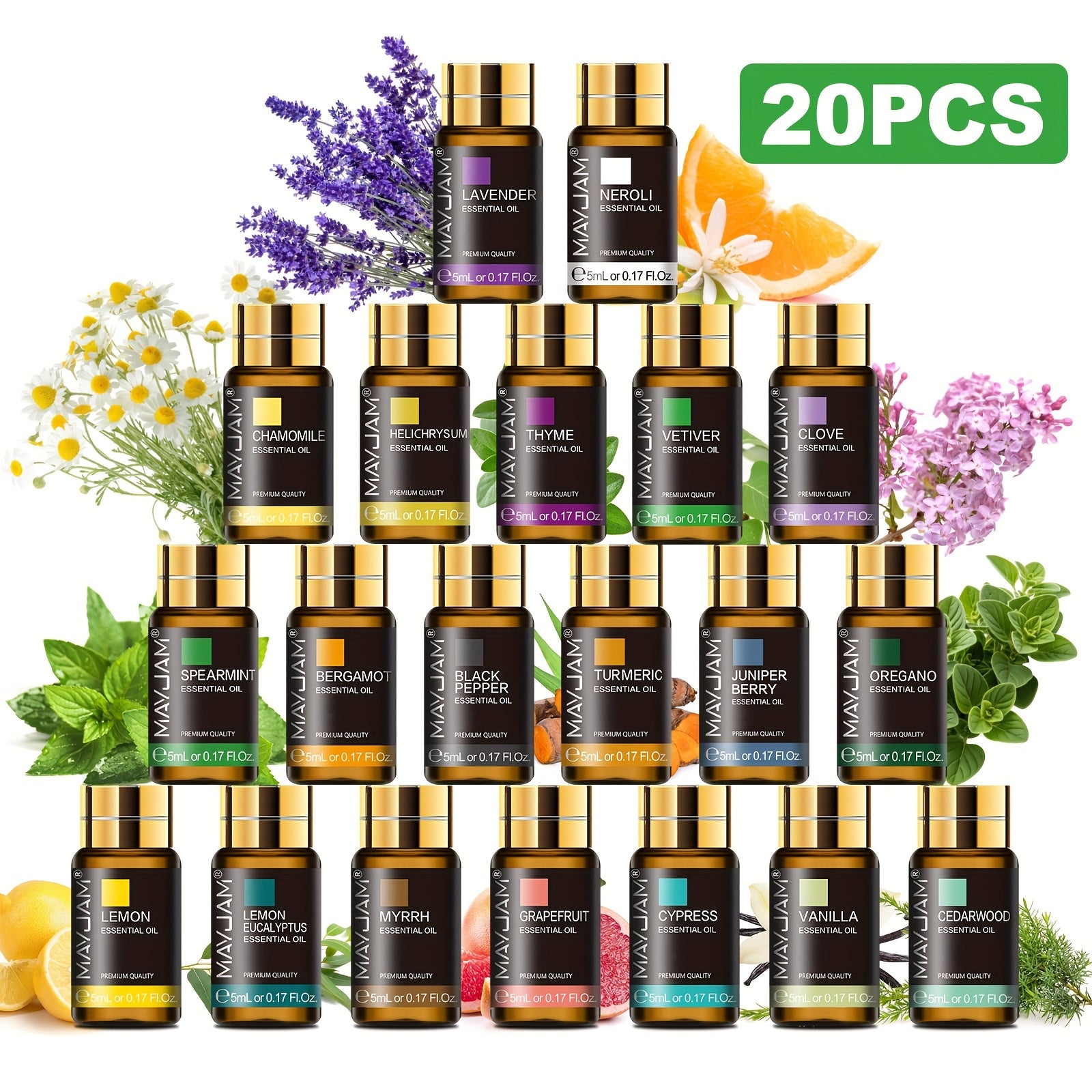20pcs Plant Essential Oils Set