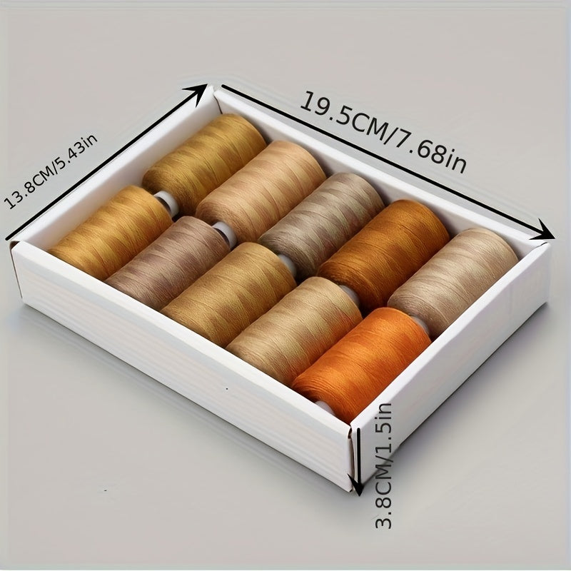 Polyester Thread, 10 Rolls Set 1000 Yards