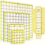 12, 5/9, 5/6/4, 5 Inch Acrylic Square Quilting Ruler