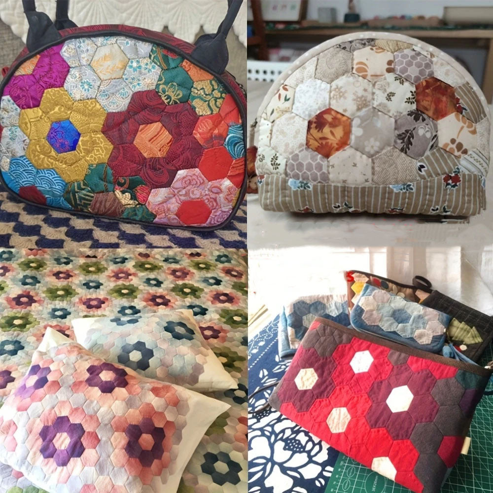 100 Pcs Japanese Gold-Stamped Quilting Fabric Strips