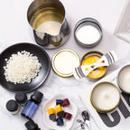 1 Set Soy Wax Candle Making Kit with Glitter Embellishment