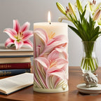 Elegant White Silicone Tulip Lily Mold for DIY Candles