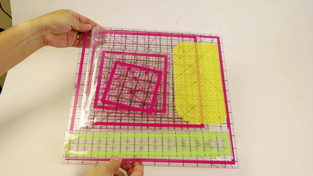 12, 5/9, 5/6/4, 5 Inch Acrylic Square Quilting Ruler