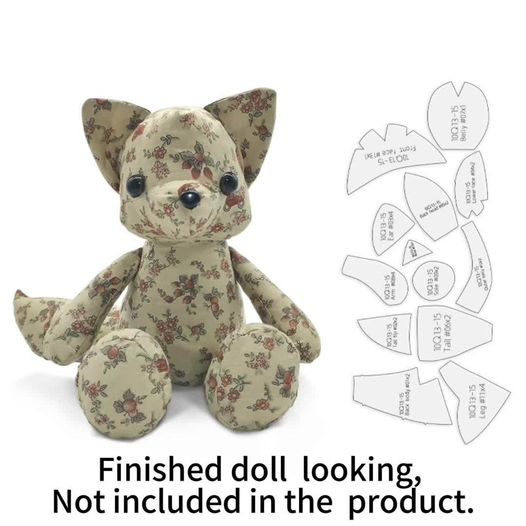 13pcs Fox Sewing Templates