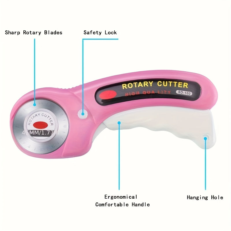 45mm Rotary Cutter With 5 Extra Blades