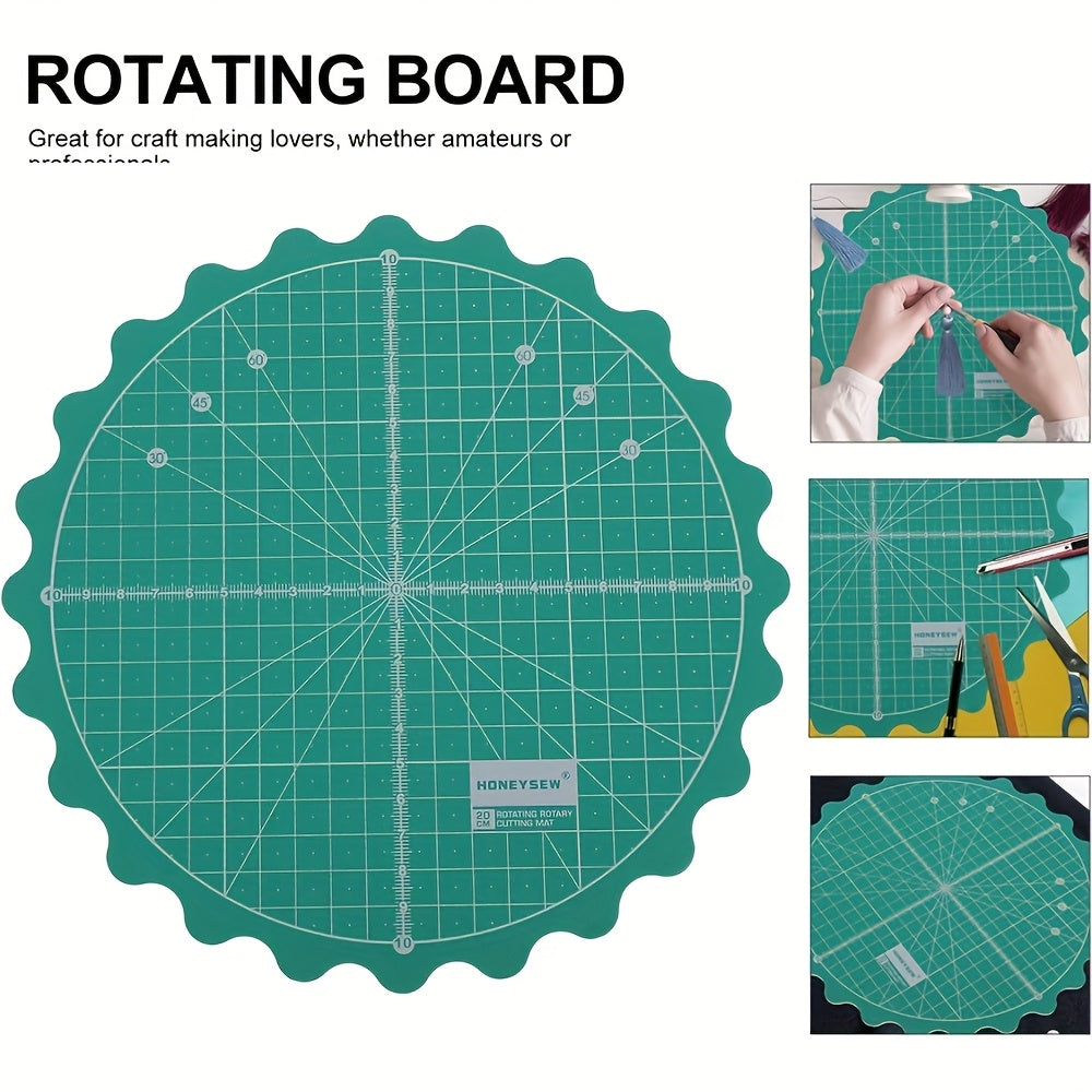 Round Rotating Self-Healing Cutting Mat