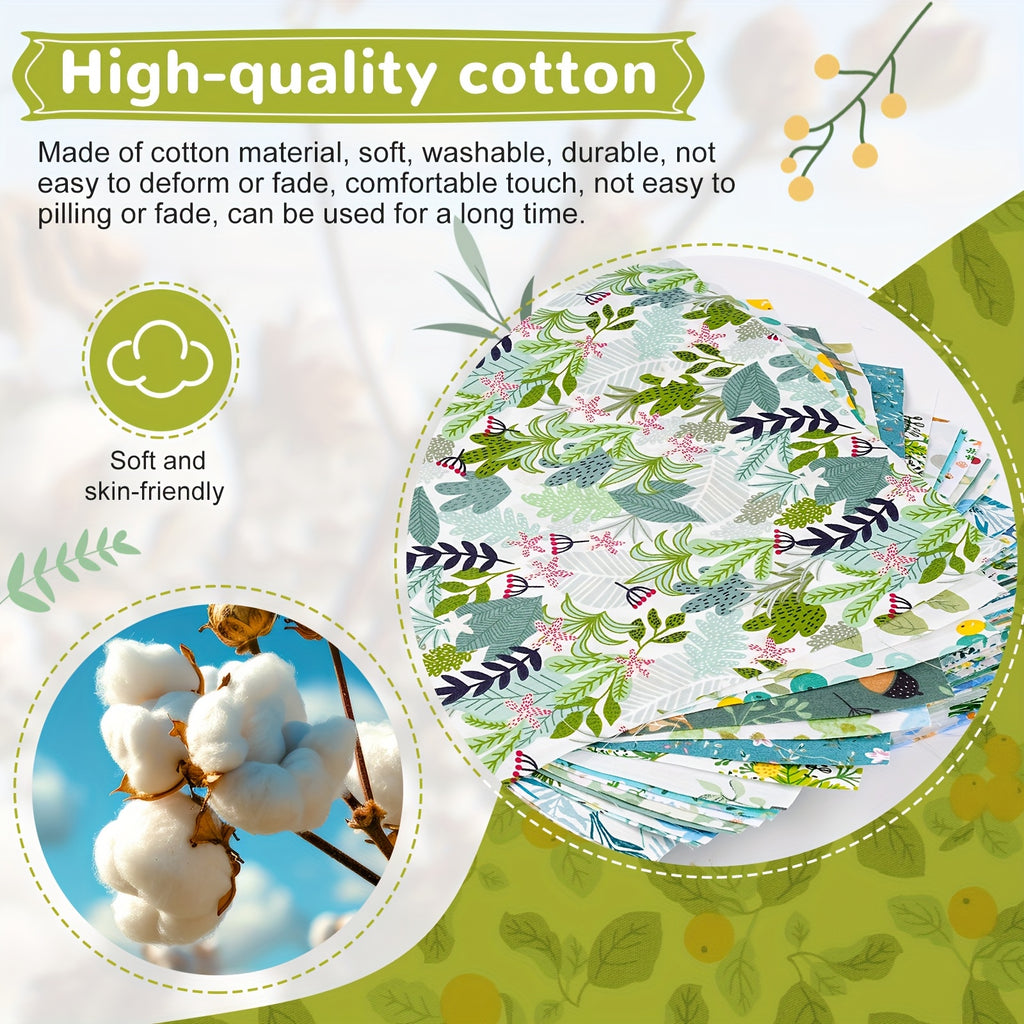 70pcs 10x10inch Cotton Fabric Square