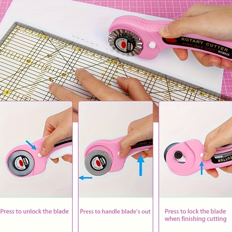 Rotary Cutter Kit with 45mm Rotating Blade