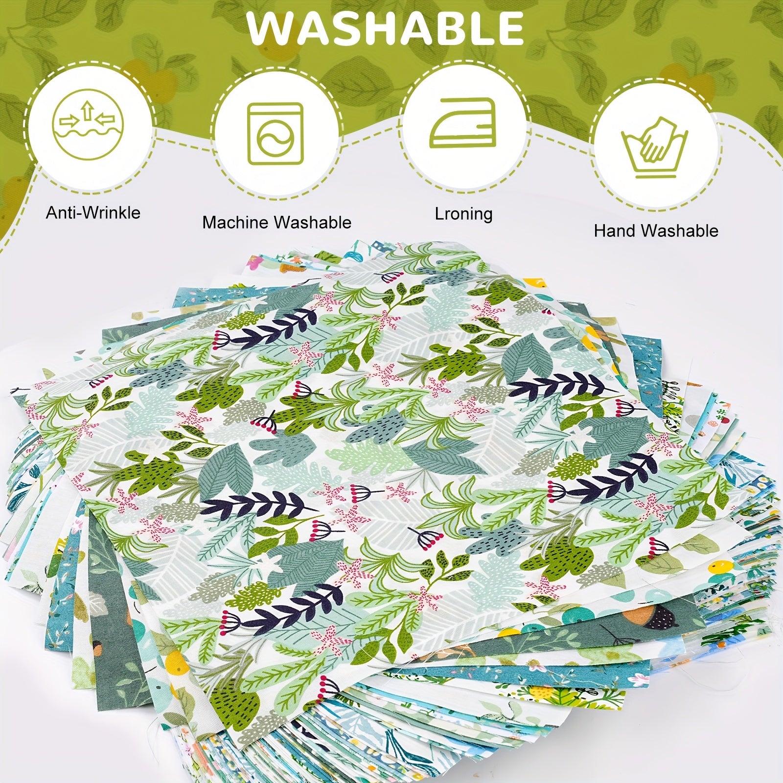 70pcs 10x10inch Cotton Fabric Square