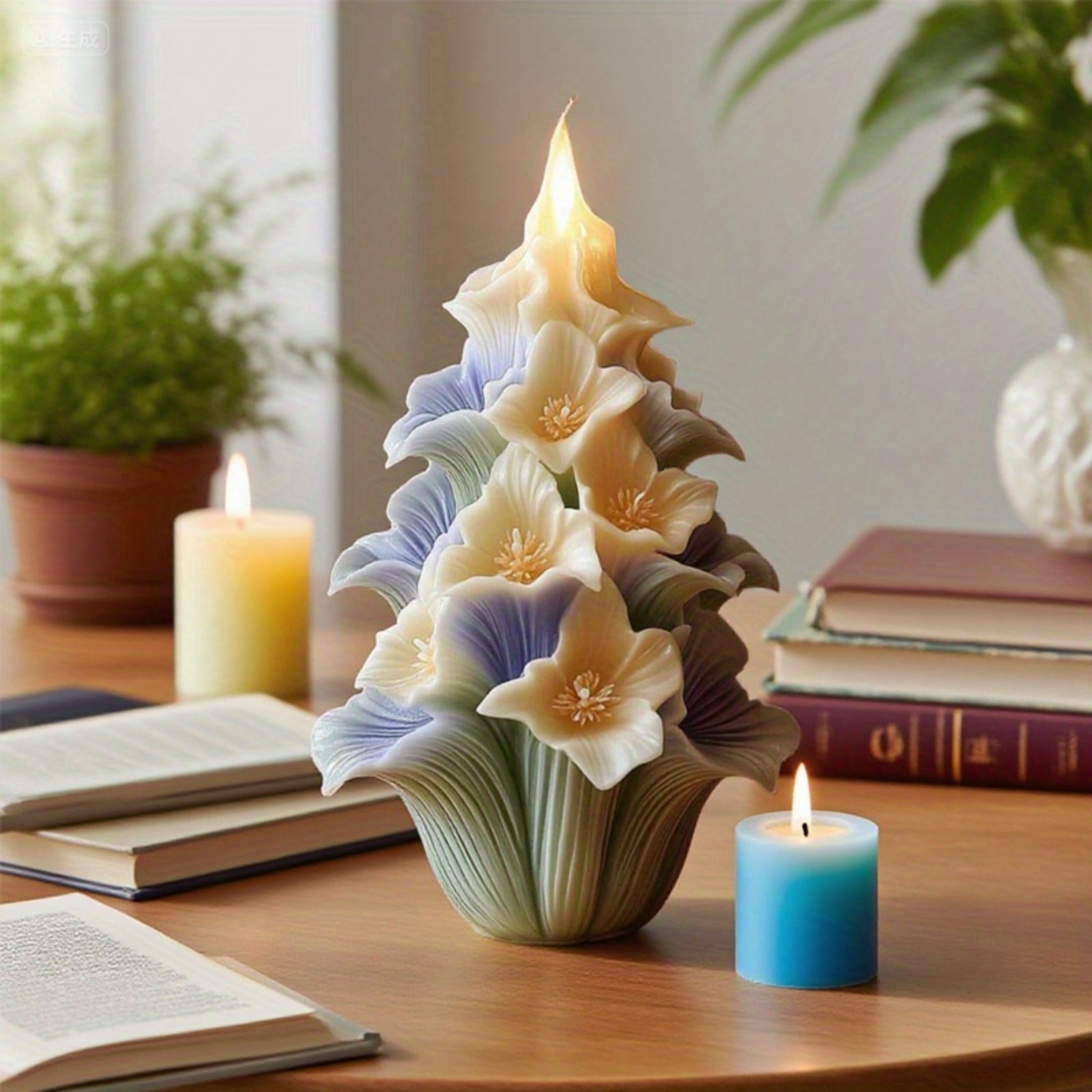 3D Floral Bouquet Mold with Layered Petals