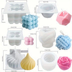 6pcs Silicone Candle Mold Set for Candle Making