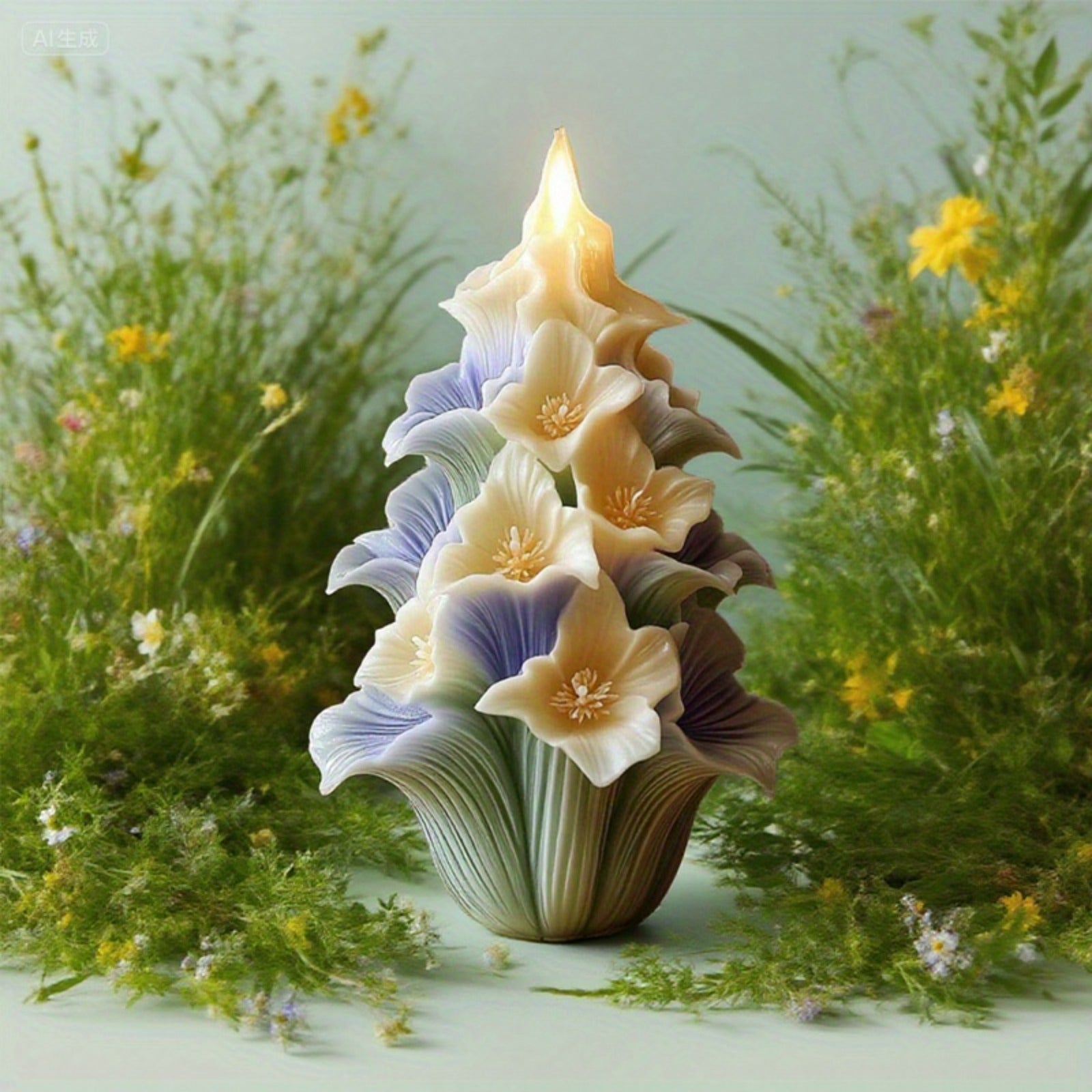 3D Floral Bouquet Mold with Layered Petals