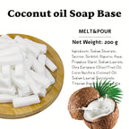 Coconut oil melt pour soap base