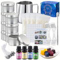 1 Set Soy Wax Candle Making Kit with Glitter Embellishment