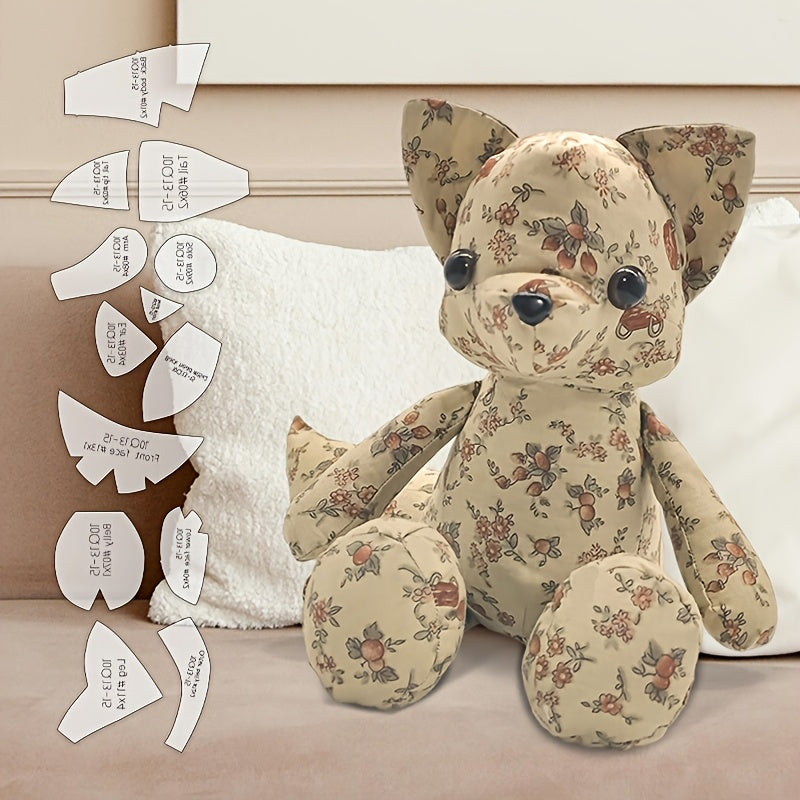 13pcs Fox Sewing Templates