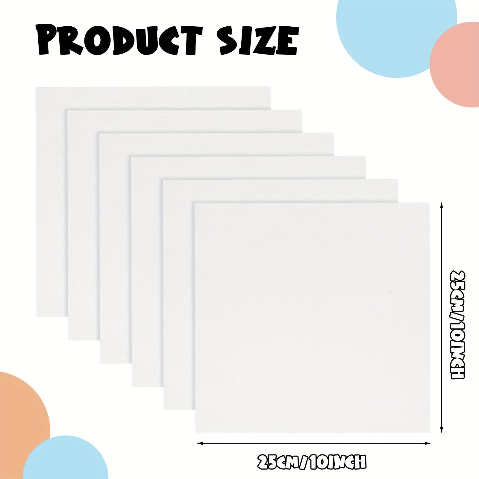 100pcs Precut Cotton Squares - 10x10 Inch (25x25cm)