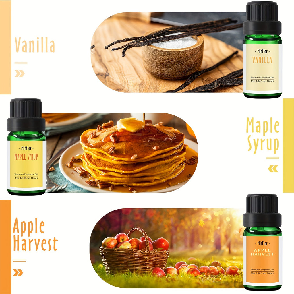 Fragrance Oils, Autumn Set Of 6 Premium Essential Oils