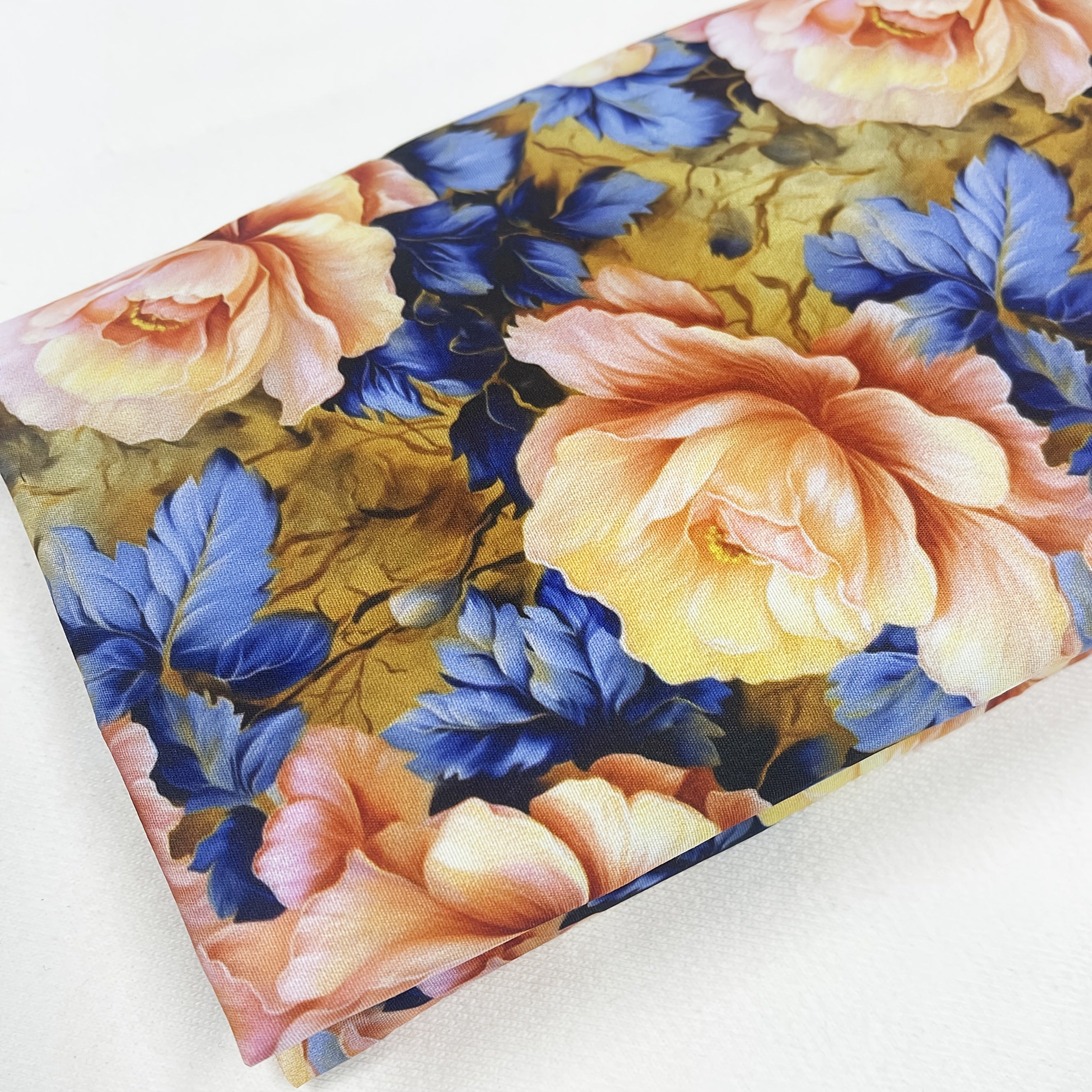 1 Yard Elegant Peony Floral Fabric
