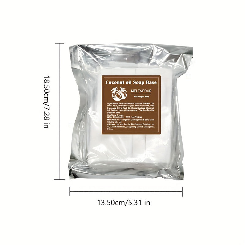 Coconut oil melt pour soap base