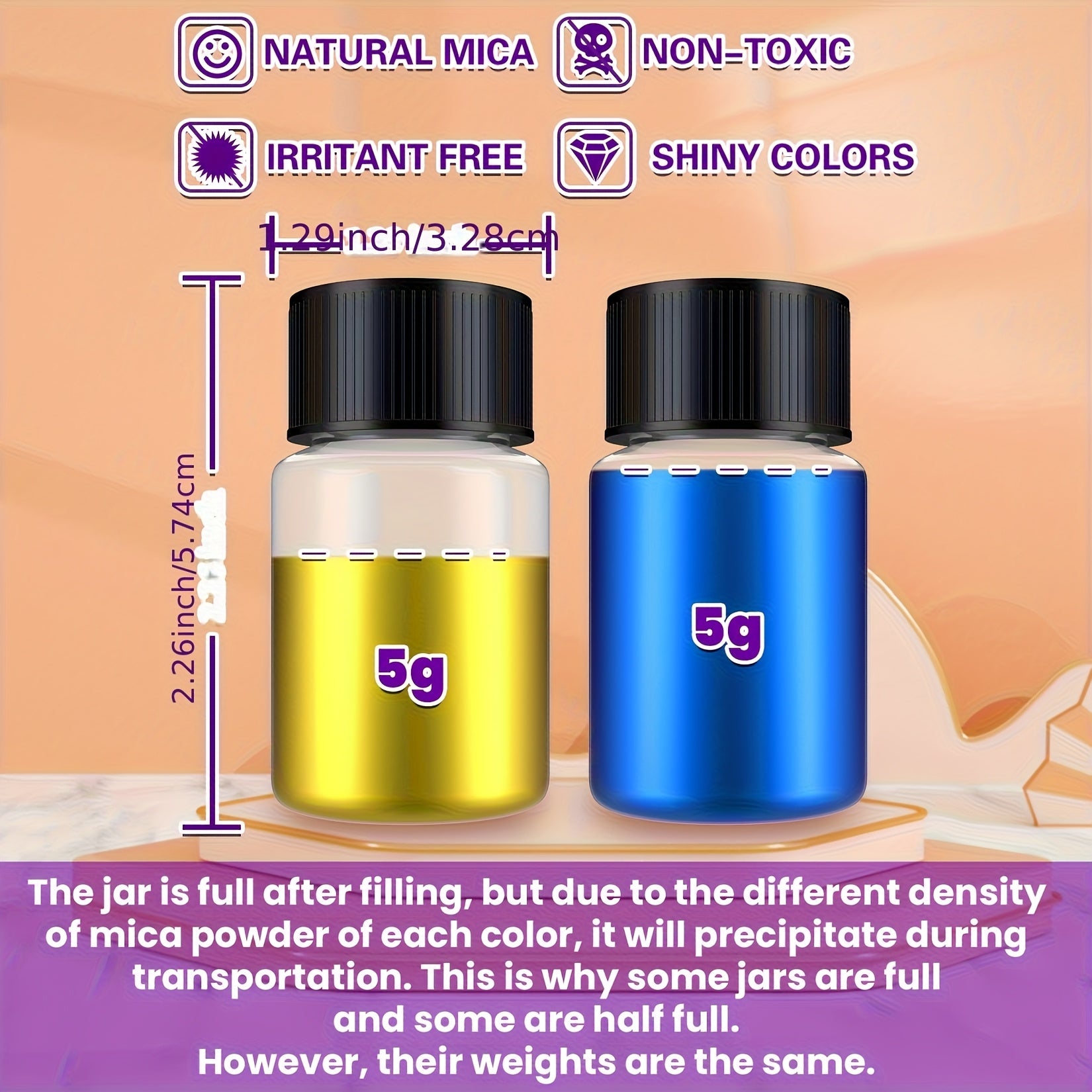 Mica Powder - 36 Colors Epoxy Resin Color Pigment Set