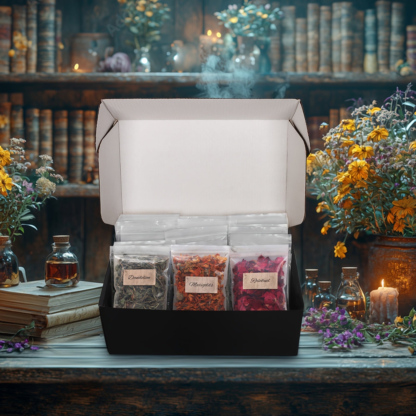 43pcs Herbs And Flowers Supplies Kit