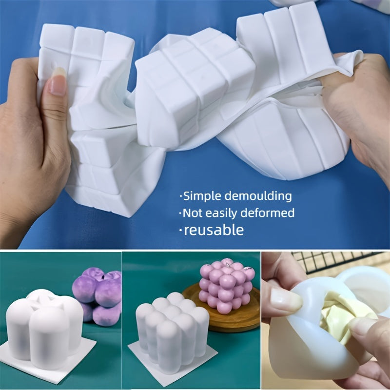 6pcs Silicone Candle Mold Set for Candle Making