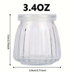 BlingFun 4pcs Mason Jar Candle Making Kit with Lids