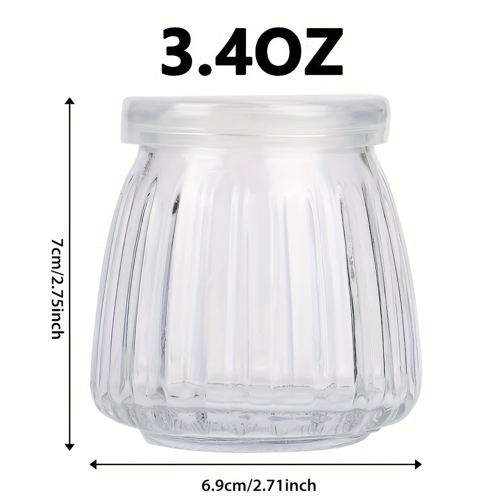 BlingFun 4pcs Mason Jar Candle Making Kit with Lids