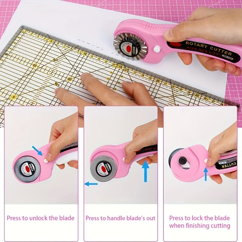45mm Rotary Cutter With 5 Extra Blades