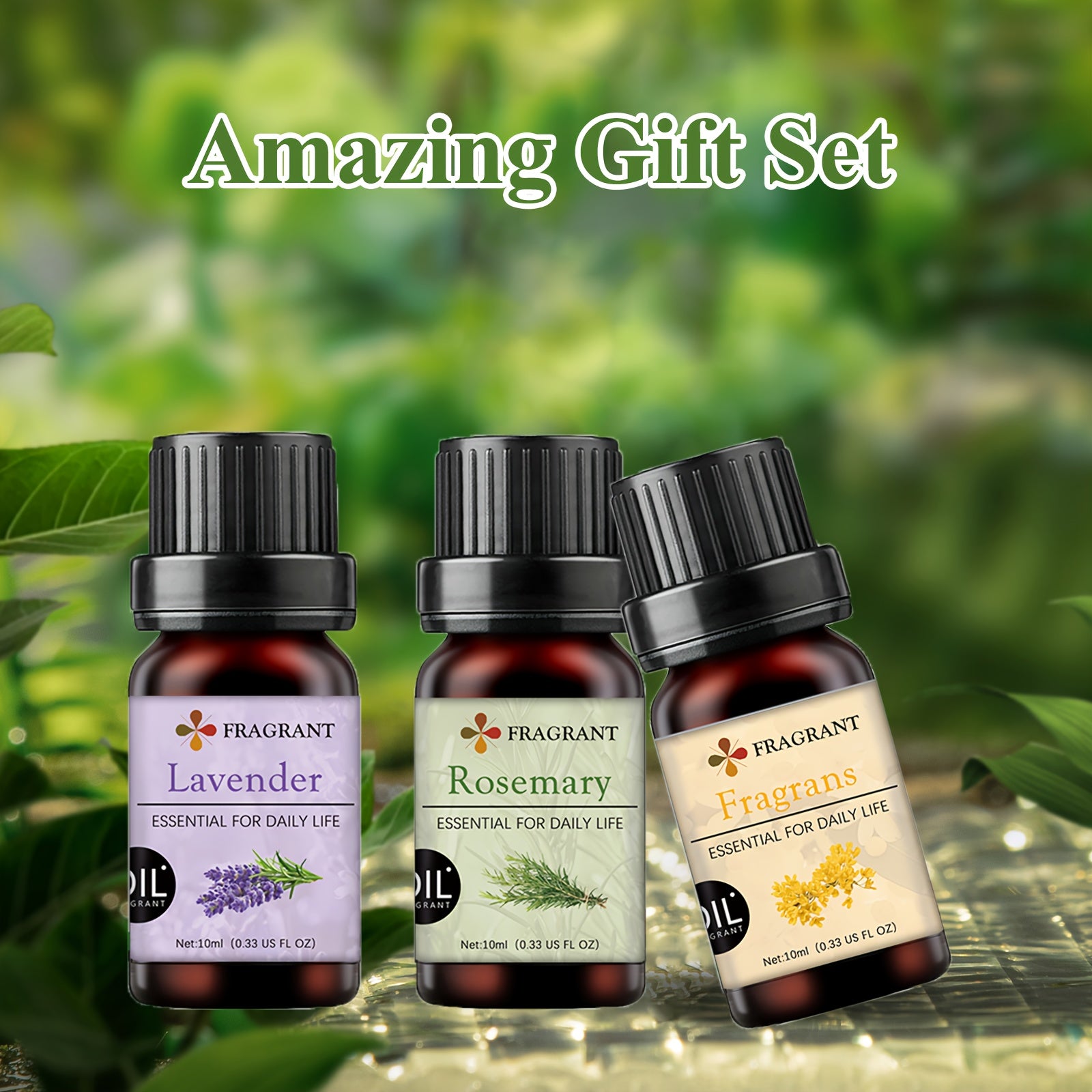Rosemary And Chamomile Scented Essential Oil Set