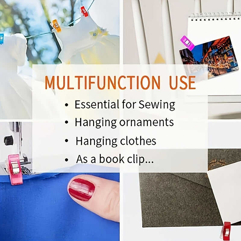 50 Sewing Clips With Stainless Steel Springs