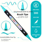 TBC The Best Crafts Dual Tip Acrylic Paint Markers