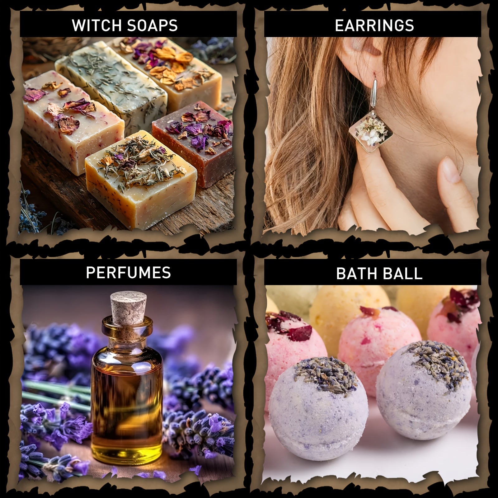 43pcs Herbs And Flowers Supplies Kit