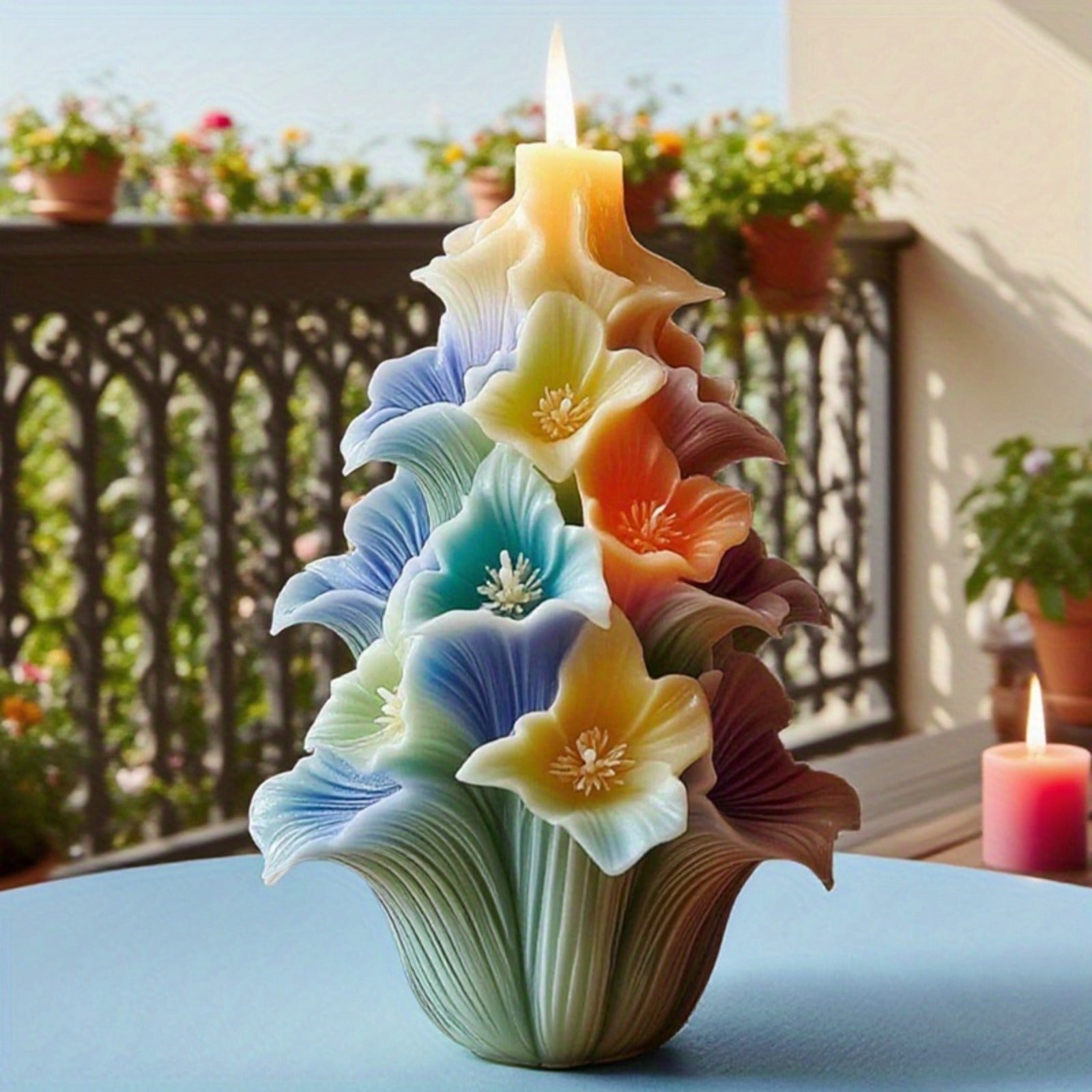 3D Floral Bouquet Mold with Layered Petals