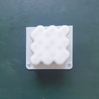 1pc New Heart-shaped Magic Ball Silicone Candle Mold DIY Pyramid Honeycomb Candle Making Soap Resin Mold Gift Crafts Home Decoration Eid Al-Adha Mubarak