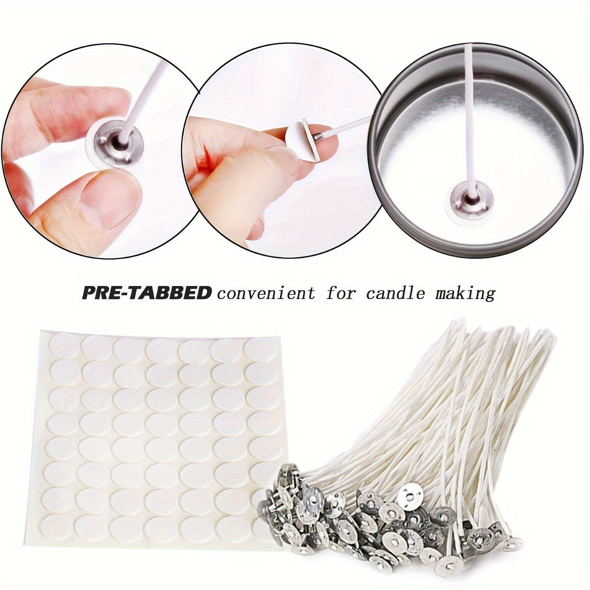 1 Set Soy Wax Candle Making Kit with Glitter Embellishment