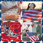 100pcs Patriotic Quilting Fabric Roll