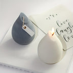 1pc Water Drop Candle Making Silicone Mold DIY Creative Geometric Shape Candle Making Handmade Resin Clay Plaster Ornament Silicone Molds Gift Art Crafts Home Decorations