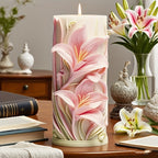 Elegant White Silicone Tulip Lily Mold for DIY Candles