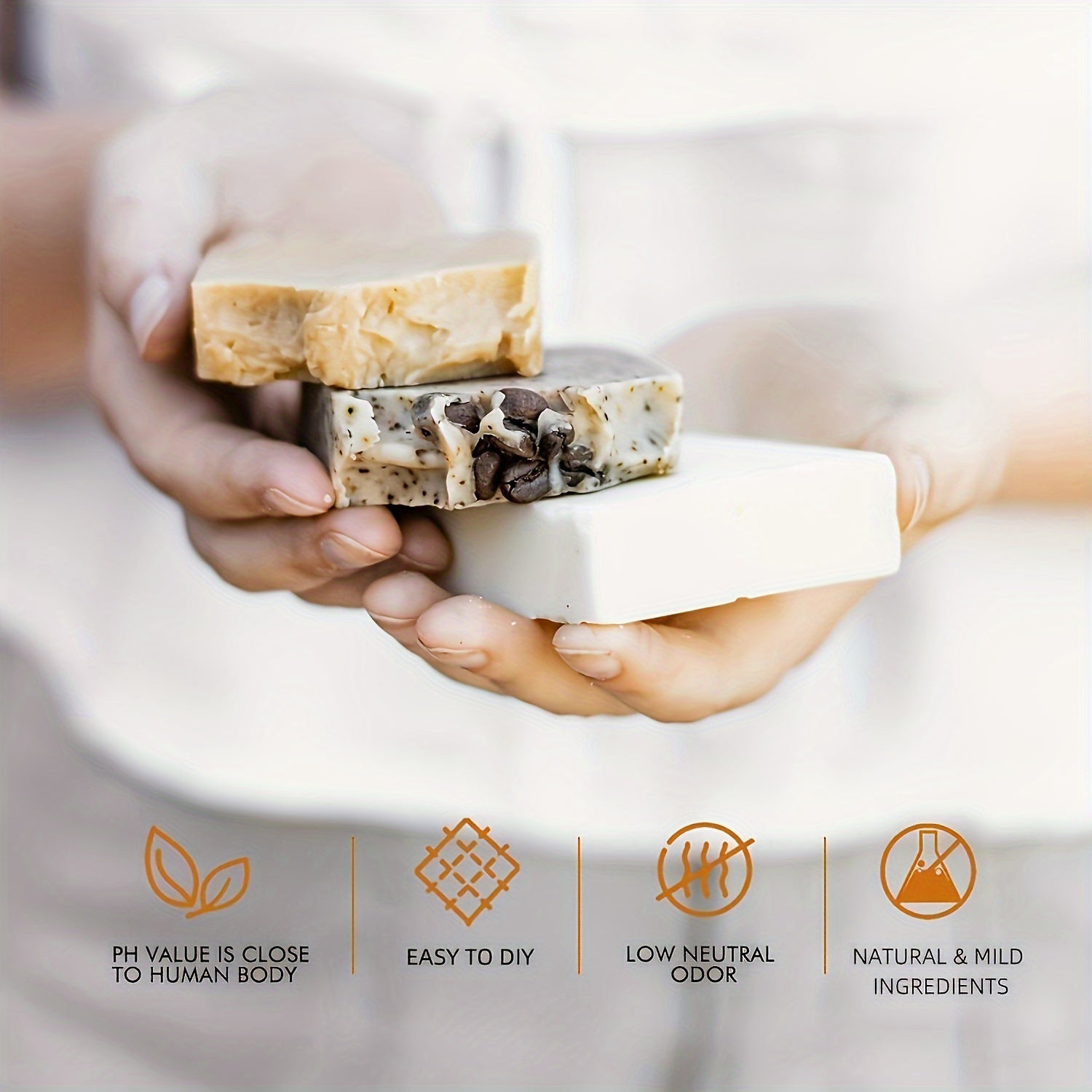 0.55lb/1lb/2lbs Natural Honey Soap Base