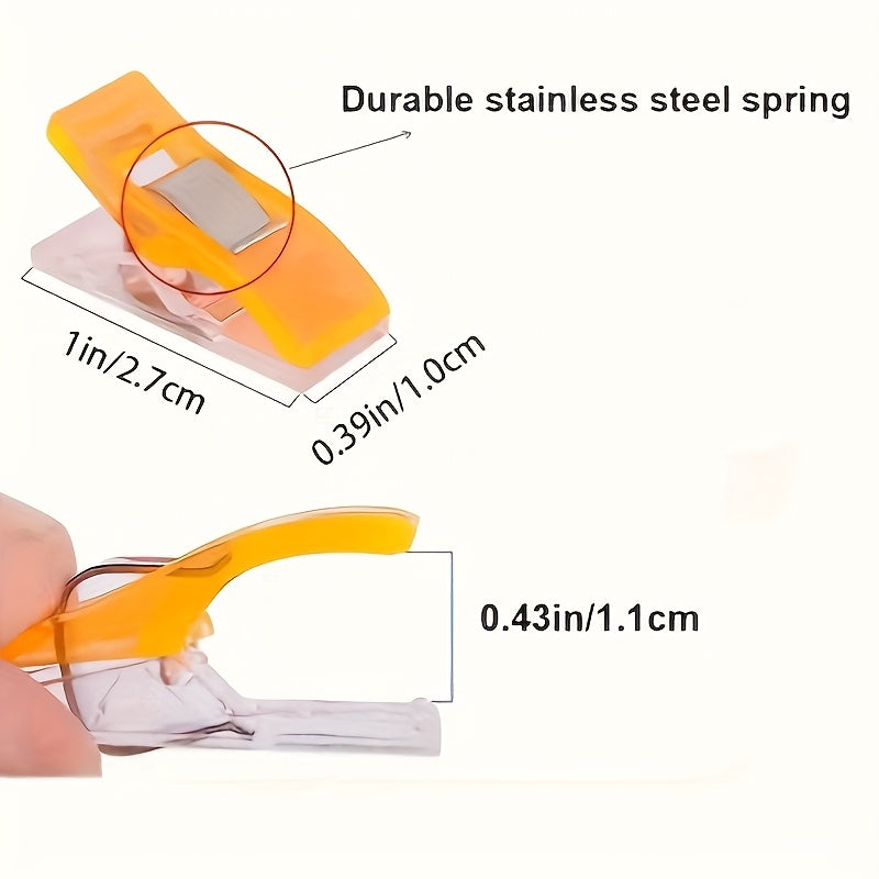 50 Sewing Clips With Stainless Steel Springs