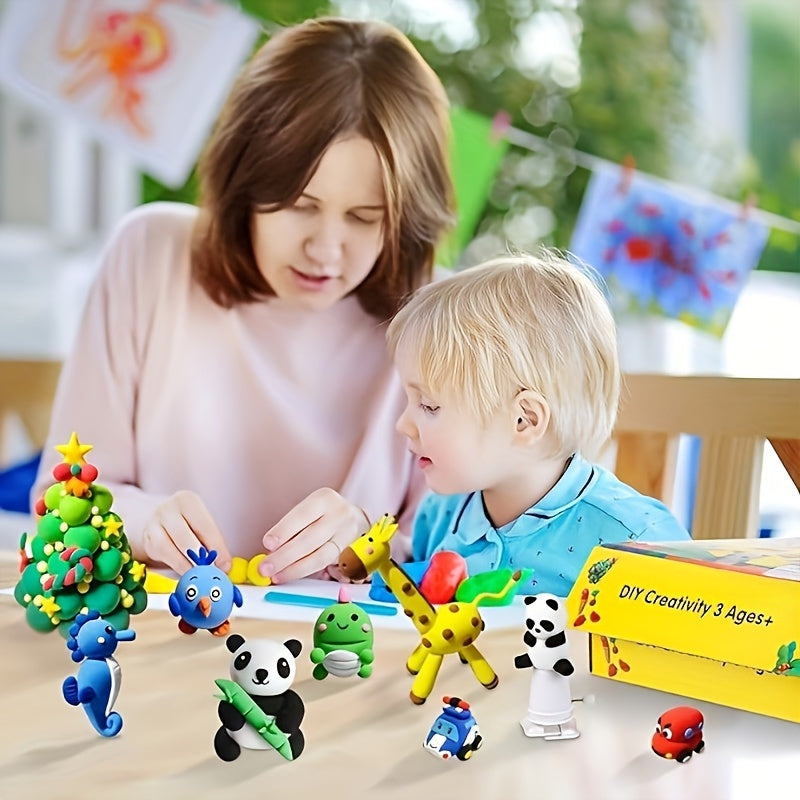 50 Multi-Color Air-Drying Ultralight Clay