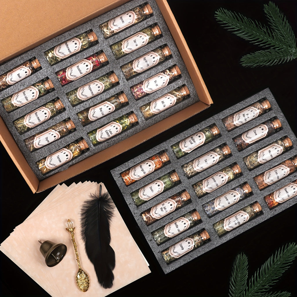 43pcs Herbs And Flowers Supplies Kit