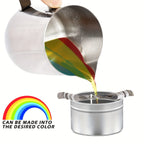 1 Set Soy Wax Candle Making Kit with Glitter Embellishment